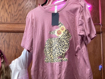 Brown Gildan Women-Tops, Large